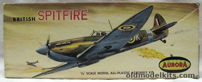 Aurora 1/43 British Spitfire, 20-79 plastic model kit